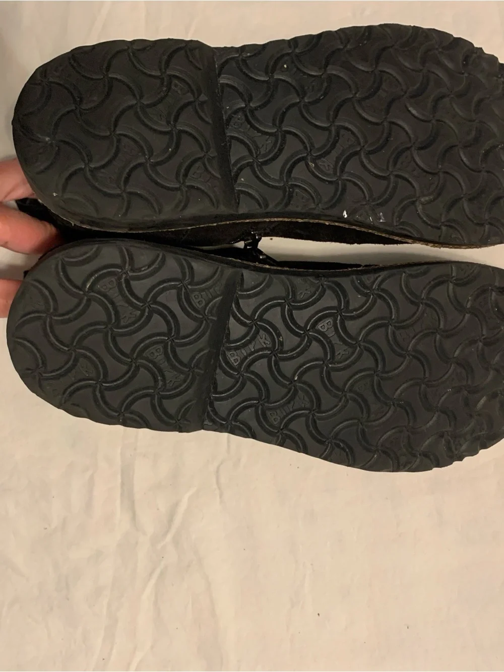 Birkenstock Black Boot with Yellow Plaid Lining